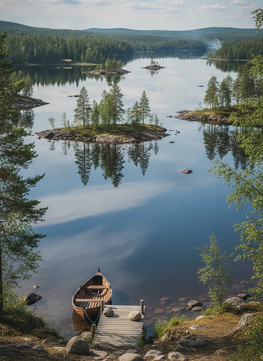 Inari-meer bezoek