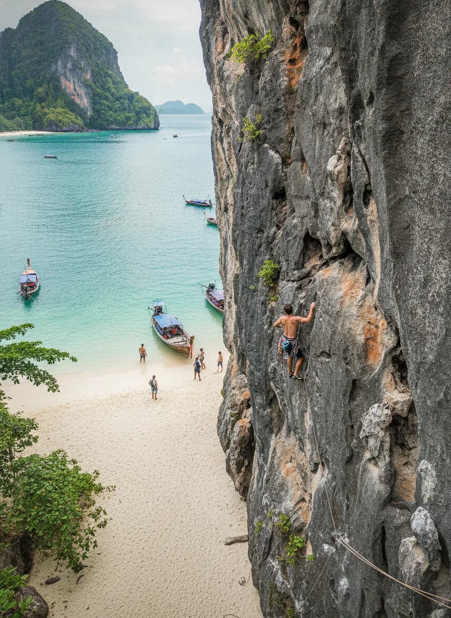 Railay Beach klimmen